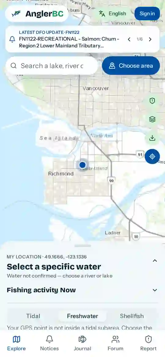 Interactive map