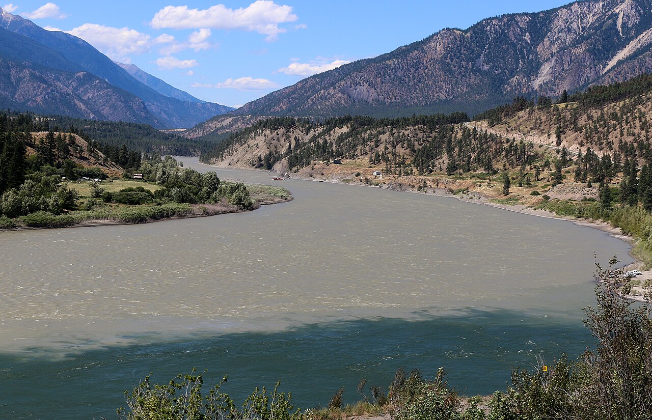 Fraser and Thompson rivers meeting near Lytton, BC